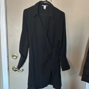 Black Wrap Dress
